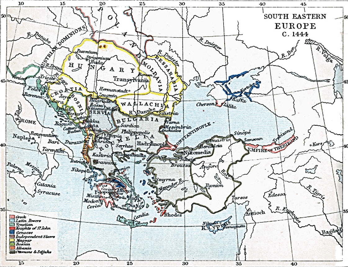 Византия 1444 год